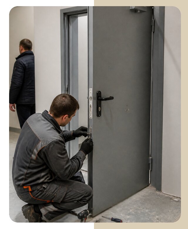 Ремонт противопожарной двери в Коркине по цене 6748 р. | ДвериЛегко-Крк