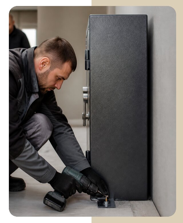Установка сейфа к стене в Коркине по цене от 4671 р. | ДвериЛегко-Крк
