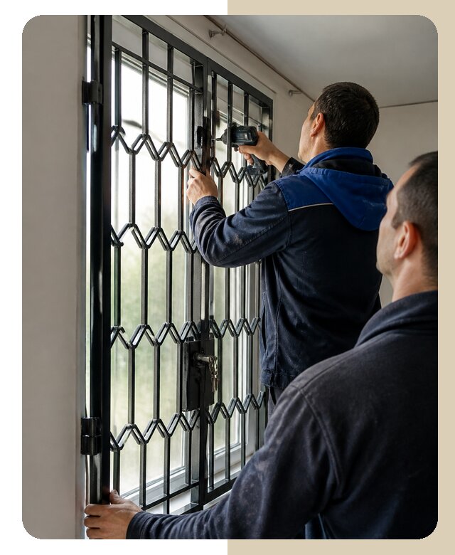 Установка распашных решеток в Коркине цена от 6748 р. | ДвериЛегко-Крк